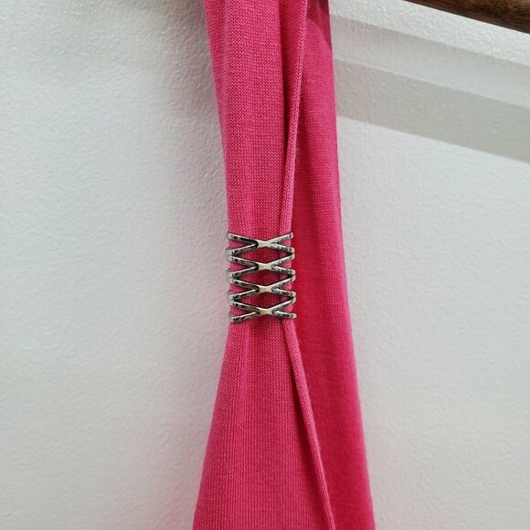 Ashley Stewart Womens Sleeveless Pink Tank Top Plus Size 26/28 Criss Cross Neck - Picture 5 of 10